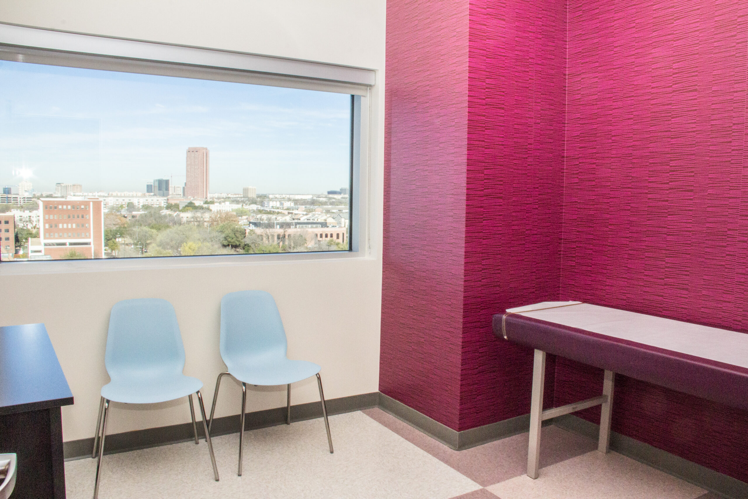 A Clinic With a Table and Chairs
